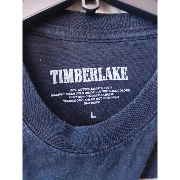 Justin Timberlake Man Of The Woods Tour Concert Blue T-Shirt Size Large - Picture 3 of 5